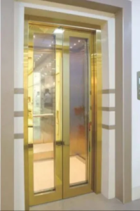 SS GOLD MIRRIOR BIG VISION CENTER AUTO OPENING DOOE